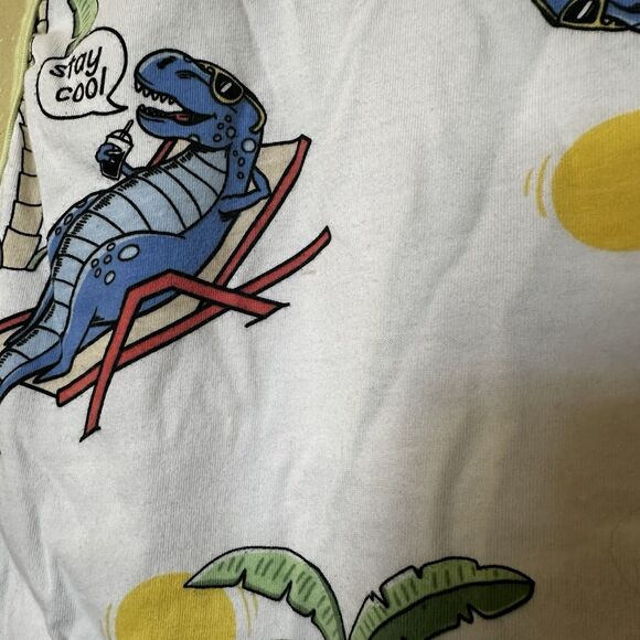 Kids Play By Kit +Pearl Sunbathing Dinosaur T.Rex Size 6 Stay Cool Boys Tank Top - Picture 4 of 4